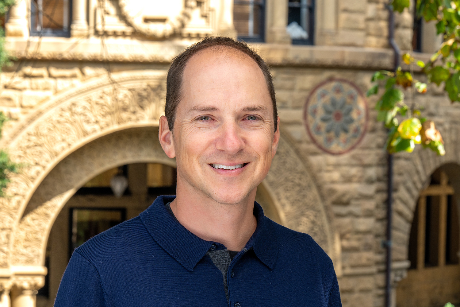 Profile photo of David Lobell on the Stanford campus.